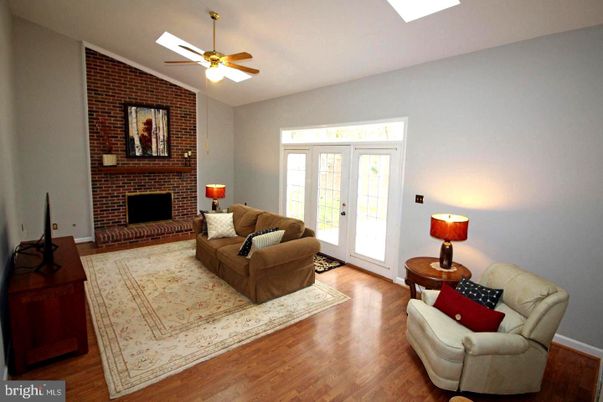 Fireplace, Interior, Living room, Stone Walls, Wood Texture Flooring