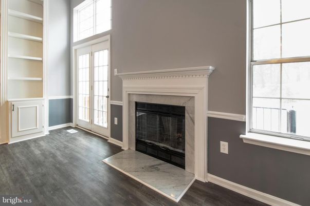 Fireplace, Interior, Wood Texture Flooring