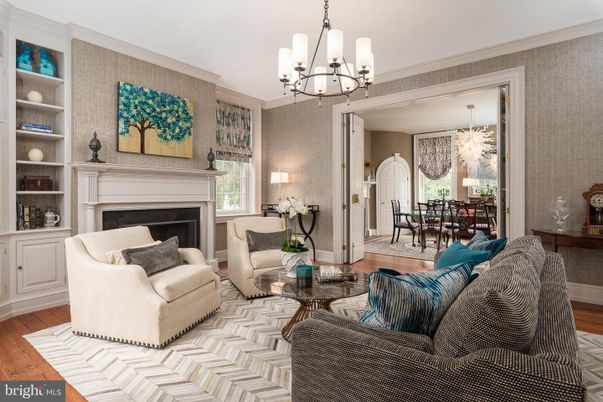 Chandelier, Dining room, Fireplace, Interior, Living room, Pendant Lights, Wood Texture Flooring