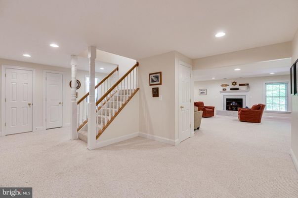 Fireplace, Interior, Living room, Recessed Lighting