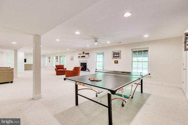 Fireplace, Game Room, Interior, Recessed Lighting