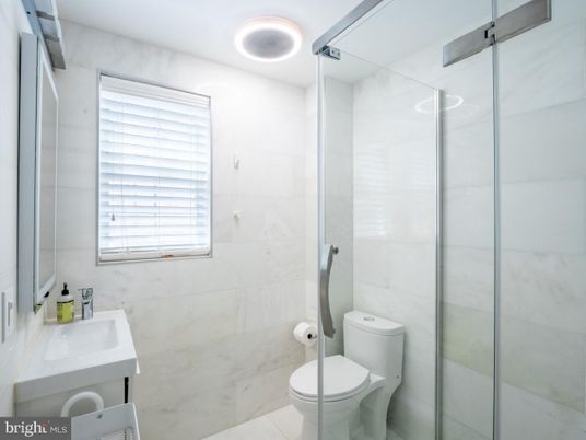 Bathroom, Glass Shower, Interior, Marble Walls