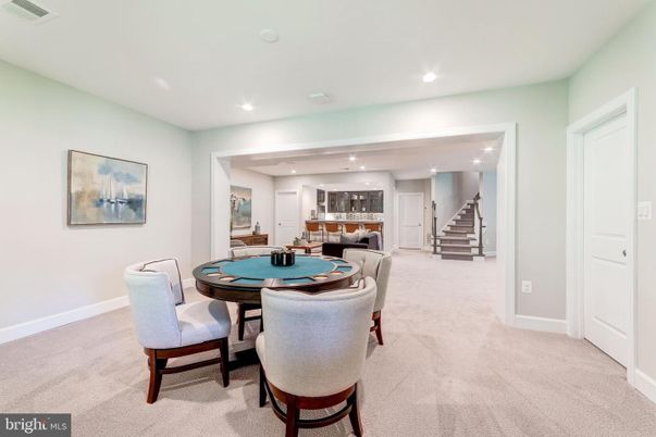 Game Room, Interior, Recessed Lighting