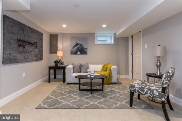 Interior, Living room, Recessed Lighting