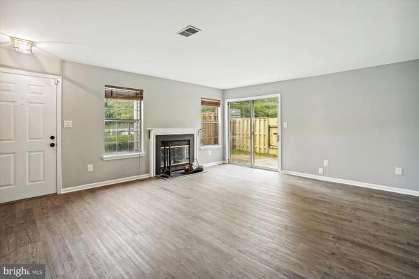 Empty room, Fireplace, Interior, Wood Texture Flooring