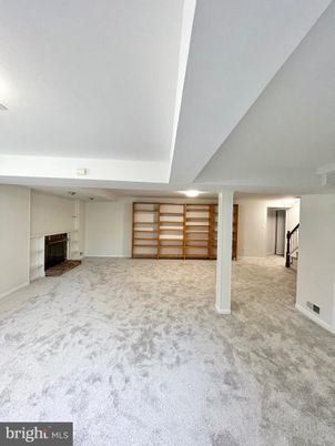 Empty room, Fireplace, Interior, Recessed Lighting
