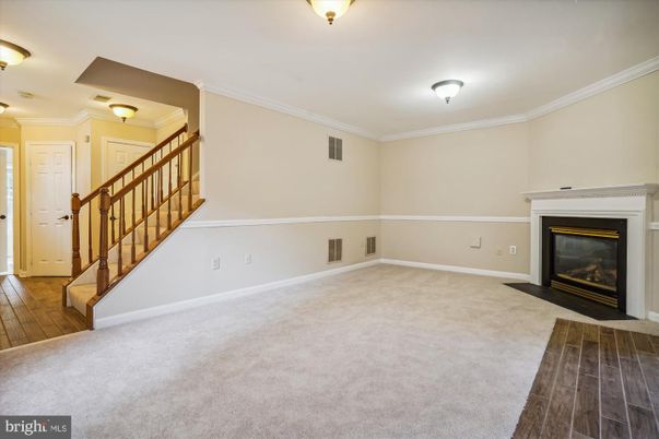 Empty room, Fireplace, Interior, Wood Texture Flooring