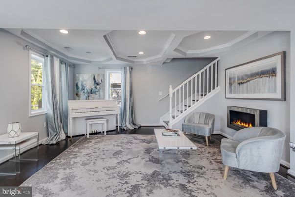 Fireplace, Interior, Piano, Recessed Lighting, Wood Texture Flooring