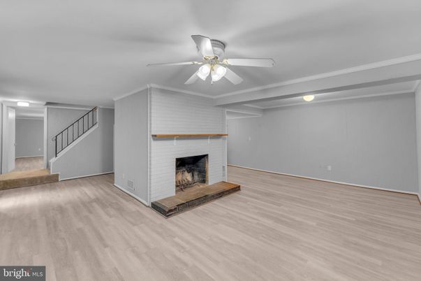Empty room, Fireplace, Interior, Wood Texture Flooring
