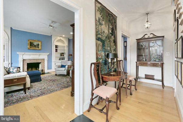 Dining room, Fireplace, Interior, Pendant Lights, Recessed Lighting, Wood Texture Flooring