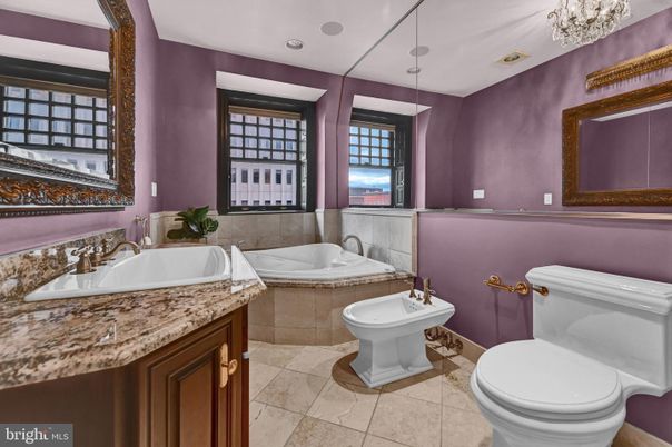 Bathroom, Chandelier, Interior, Recessed Lighting