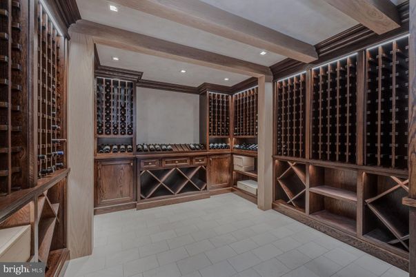 Interior, Recessed Lighting, Wine Storage, Wooden Beams