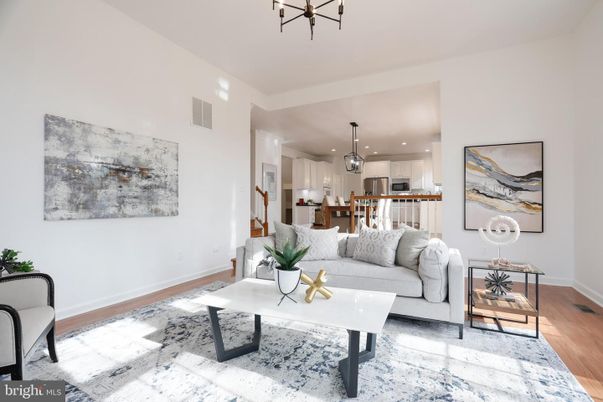 Interior, Kitchen, Living room, Pendant Lights, Recessed Lighting, Stainless Steel Appliances, Wood Texture Flooring