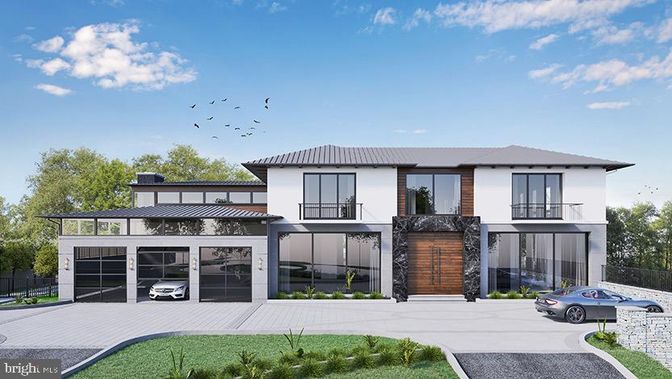 Attached, Exterior, Facade, Modern