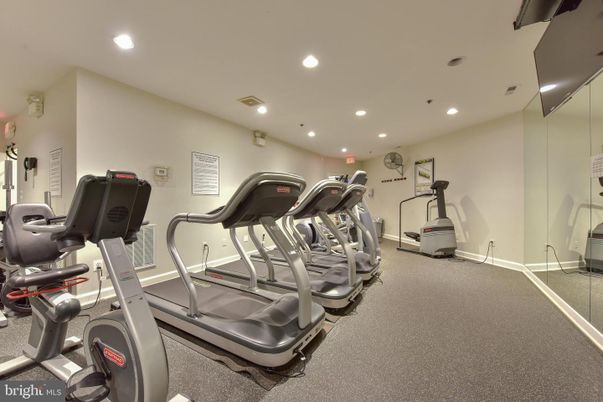 Fitness Equipment, Gym, Interior, Recessed Lighting