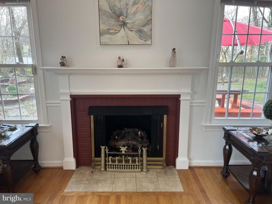 Fireplace, Interior, Wood Texture Flooring