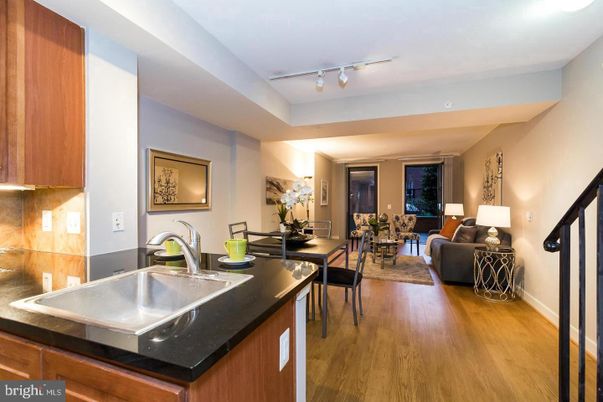 Dining room, Interior, Kitchen, Living room, Wood Texture Flooring