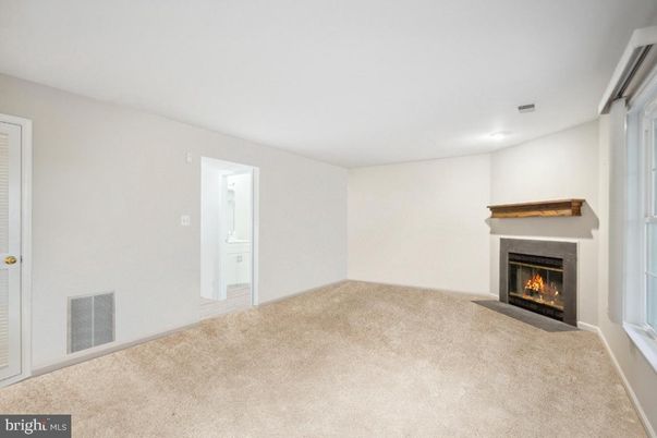 Empty room, Fireplace, Interior, Recessed Lighting
