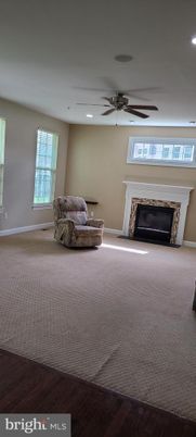 Bedroom, Fireplace, Interior, Recessed Lighting, Wood Texture Flooring