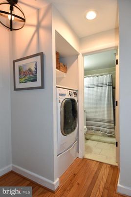 Interior, Recessed Lighting, Utility Closets, Washer, Wood Texture Flooring