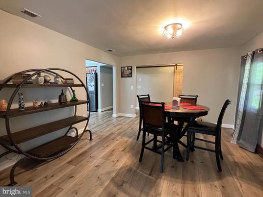 Dining room, Interior, Wood Texture Flooring