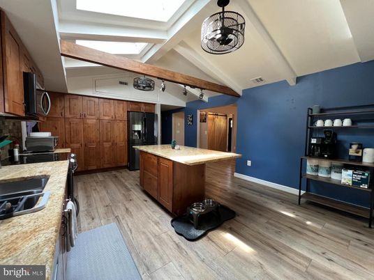 Interior, Kitchen, Wood Texture Flooring