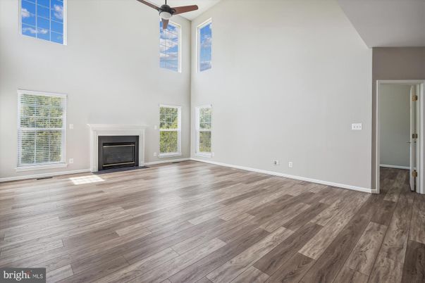 Empty room, Fireplace, Interior, Wood Texture Flooring