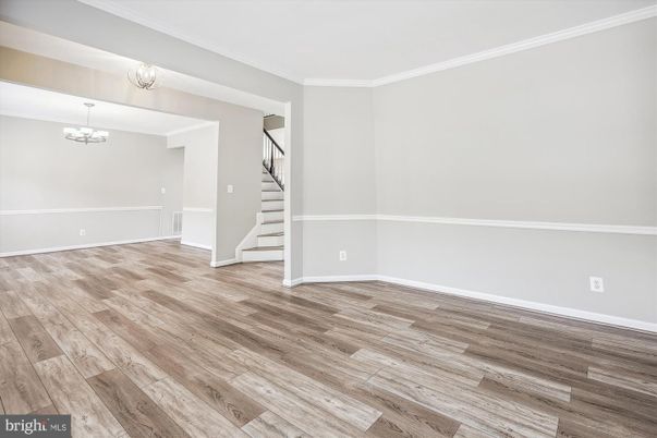 Chandelier, Empty room, Interior, Wood Texture Flooring