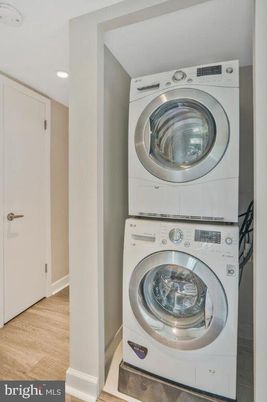 Interior, Recessed Lighting, Utility Closets, Washer, Wood Texture Flooring