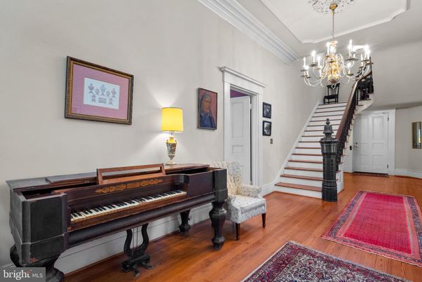 Chandelier, Interior, Piano, Wood Texture Flooring