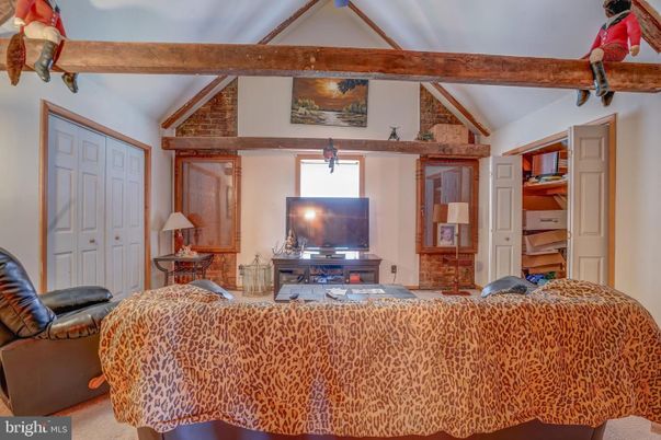 Bedroom, Interior, Wooden Beams