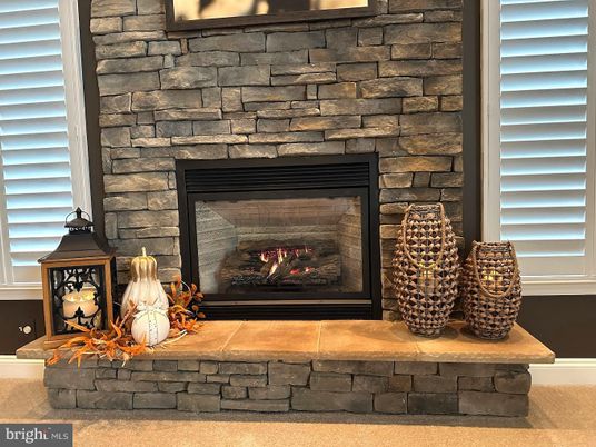 Fireplace, Interior, Stone Walls