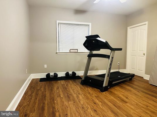 Fitness Equipment, Interior, Wood Texture Flooring