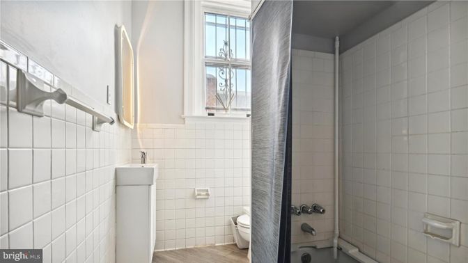 Bathroom, Interior, Wood Texture Flooring