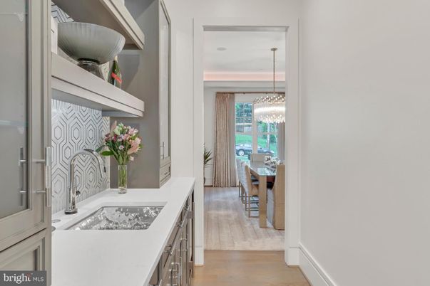 Bathroom, Chandelier, Interior, Wood Texture Flooring