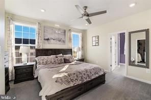 Bedroom, Interior, Recessed Lighting