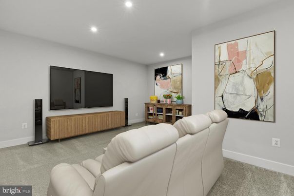 Interior, Living room, Recessed Lighting