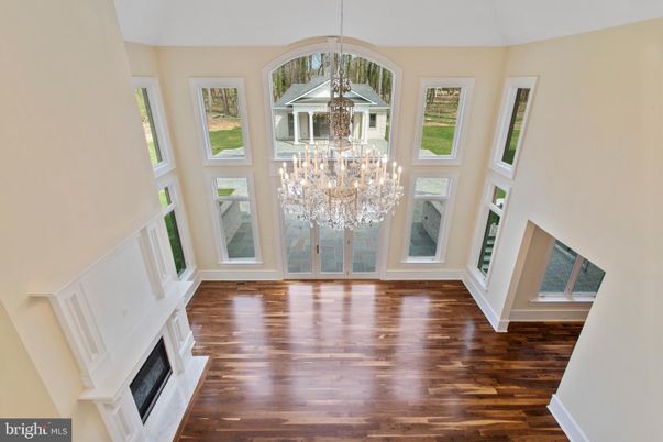 Chandelier, Fireplace, Interior, Wood Texture Flooring
