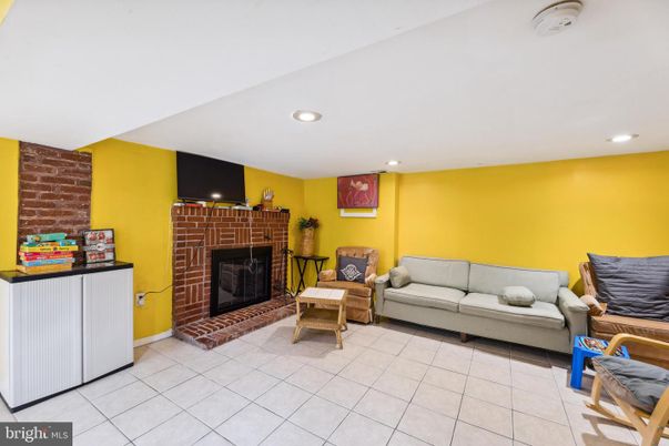 Fireplace, Interior, Living room, Recessed Lighting, Stone Walls