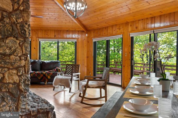 Dining room, Interior, Living room, Stone Walls, Wooden Ceilings, Wood Texture Flooring, Wooden Walls
