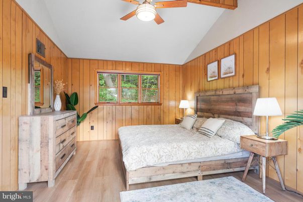 Bedroom, Interior, Wooden Beams, Wood Texture Flooring, Wooden Walls