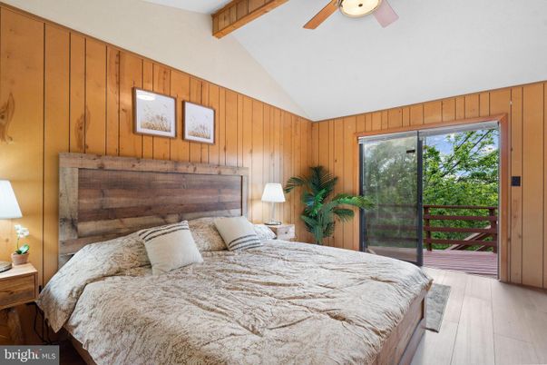 Bedroom, Interior, Wooden Beams, Wood Texture Flooring, Wooden Walls
