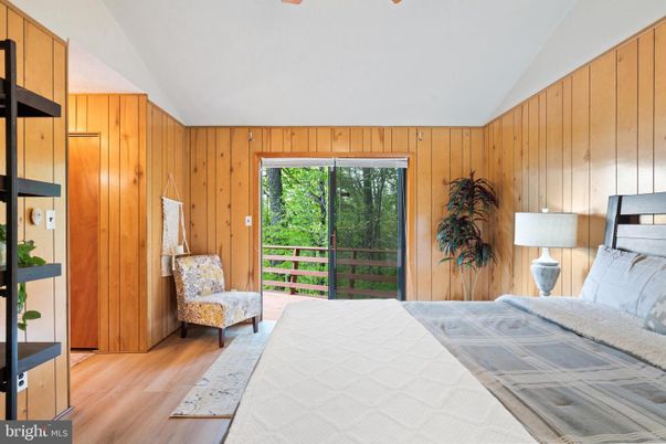 Bedroom, Interior, Wood Texture Flooring, Wooden Walls