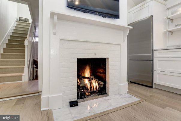 Fireplace, Interior, Wood Texture Flooring