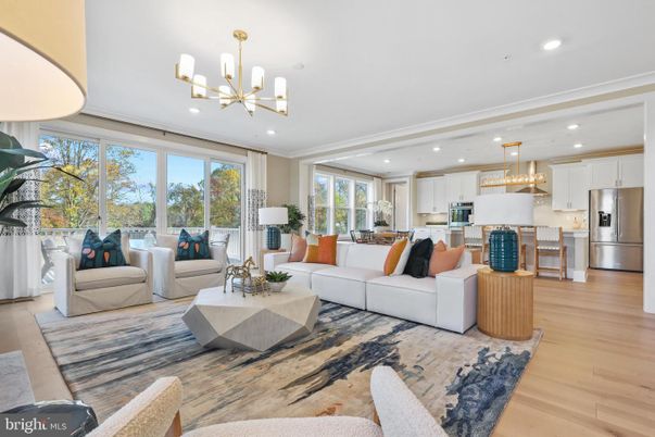 Interior, Kitchen, Living room, Pendant Lights, Recessed Lighting, Stainless Steel Appliances, Wood Texture Flooring