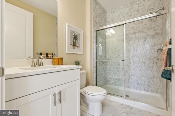 Bathroom, Glass Shower, Interior, Marble
