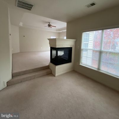 Empty room, Fireplace, Interior