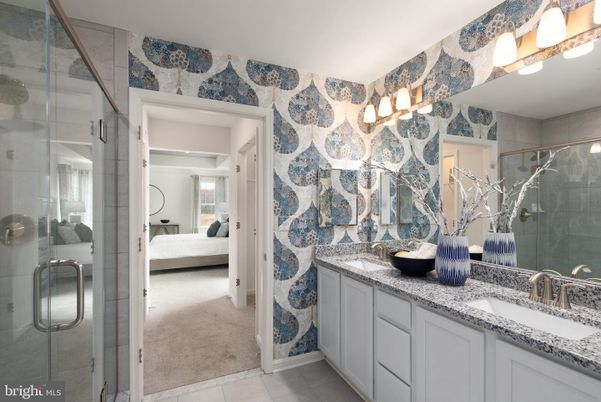 Bathroom, Bedroom, Dual Sink Vanities, Glass Shower, Interior