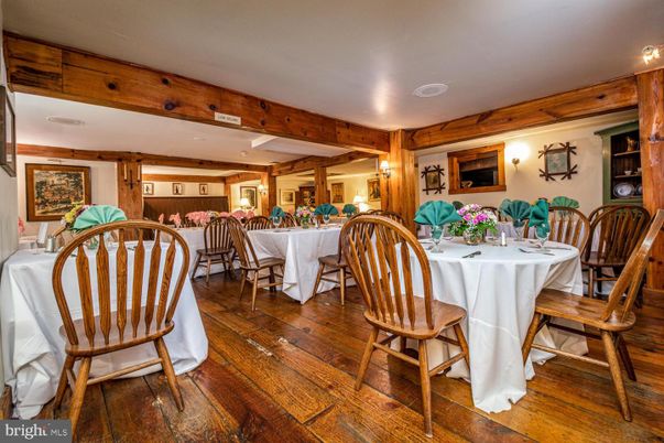 Dining room, Interior, Wood Texture Flooring, Wooden Walls