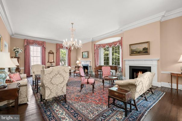 Chandelier, Fireplace, Interior, Living room, Wood Texture Flooring